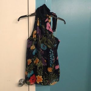 Alice + Olivia tie neck halter top